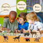 Scahow Forest Animal Toys Figures, 10Pcs Plastic Woodland Animal Figurines For Cake Topper, Realistic Miniature Wild Creature To