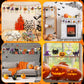 JellyArch 30 Pack Halloween Wind Chime Making Kit for Kids Make Your Own Wind Chime Ghost Spider Wooden Crafts Ornaments for Gir