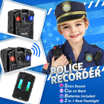 Loscola Police Costume for Girls Kids  Police Officer Costumes for Girl  Halloween Costume Girls for 3-12  Cop Uniform
