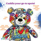 PLUSHOLOGY I Love Chicago Graffiti Teddy Bear Eco Friendly Stuffed Animal; Cuddly Soft Velboa Plush Animal for Kids 3 Years Old to mature-themeds; Child-Safe Embroidered Face Details (10 Tall When Seated)