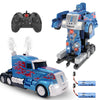 Family Smiles Kids Transforming Robot Rc Truck Toys Boys Ages 8-13 Remote Control Car 2 Batteries