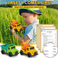 Toddler Trucks Toys 2-3, PVC, BPA Free Toy Cars for Toddlers 2-4 with Dump Truck, Mixer Cement, Construction Vehicle Toys Set fo