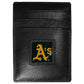 Oakland Athletics Leather Money Clip/Cardholder