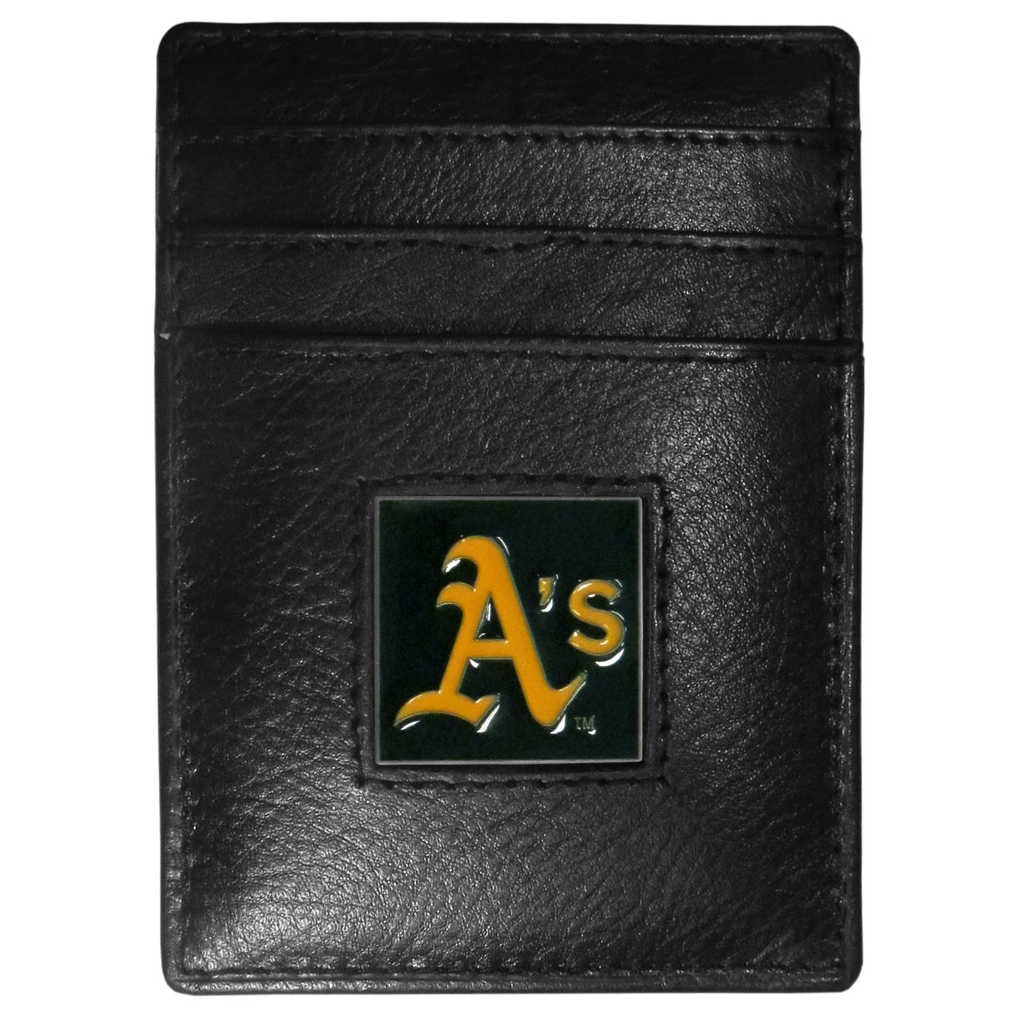 Oakland Athletics Leather Money Clip/Cardholder