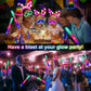 Shqdd260 Pcs Glow In The Dark Party Supplies, Glow Sticks Glasses Favors, 20Pcs Foam Glow Sticks, 20Pcs Led Glasses, 20Pcs Bunny