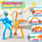 6PCs Sensory Travel Toys Pack for Toddler 3 4 5 Year Old Quiet Airplane Travel Activities Essential With Icd Writing Tablet Suct