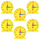 Edxeducation Student Clocks - Set Of 6 - Clock For Kids Learning To Tell Time - Analog Clocks With Movable Hands To Teach Children Minute And Hour Relationships