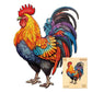 Wooden Puzzles For Adults, Rooster Puzzles, 200 Pieces Puzzle For Adults, Christmas Puzzle Gifts For People, Wooden Jigsaw Puzzles (M-12.6 * 9.6In)