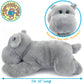 Tigerhart Huck The Hippo - 12 Inch Stuffed Animal Plush