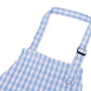 Jennice House Kids Aprons, Children'S Artists Aprons Pure Cotton Gingham Aprons With Pocket And Adjustable Neck Strap, Painting Apron, Baby Chef Apron Party Aprons (Blue, L)