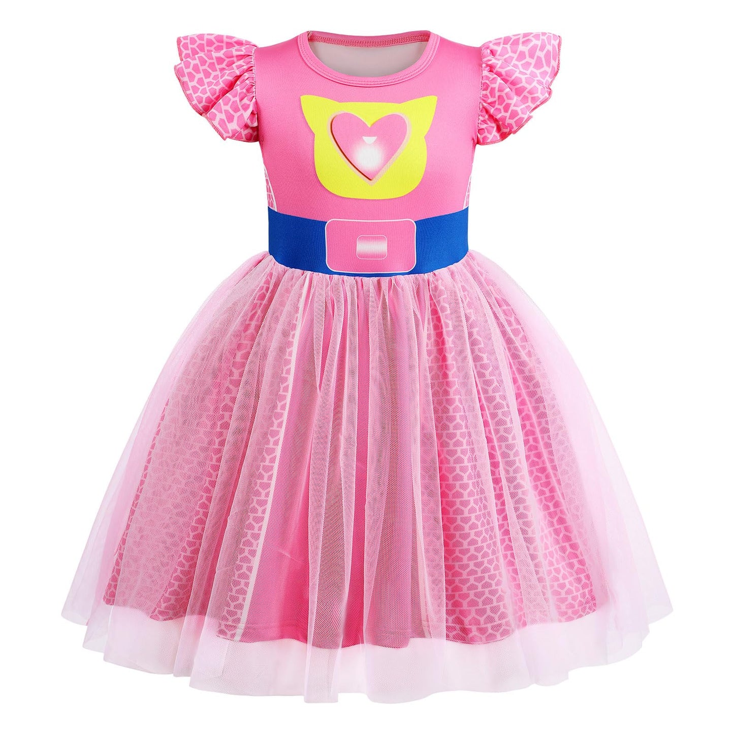 Marendyee Kitties Dress For Girls Costume Halloween Cosplay Tulle Mesh Dresses