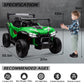 Molachi 4Wd Kid Ride On Car Truck Toy, 2 Adjustable Seater Children Electric Cars, Soft Start 24V Kid Remote Control Vehicles, 3