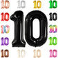 Katchon, Giant Black 10 Balloon Number - 40 Inch | 10Th Birthday Decorations | Black 10Th Birthday Balloons For 10 Birthday Decorations Black | Black Number 10 Balloons