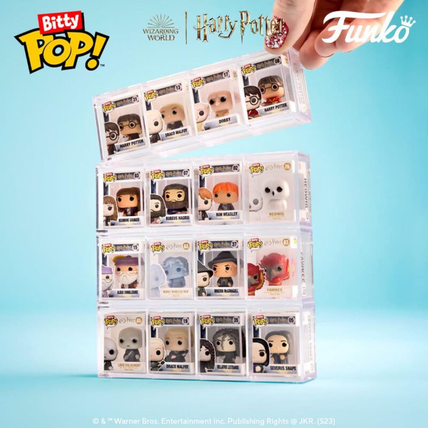 Funko Bitty Pop! Harry Potter 4-Pack Bundle - 16 Mini Figures Featuring Hogwarts Characters & Mystery Figures