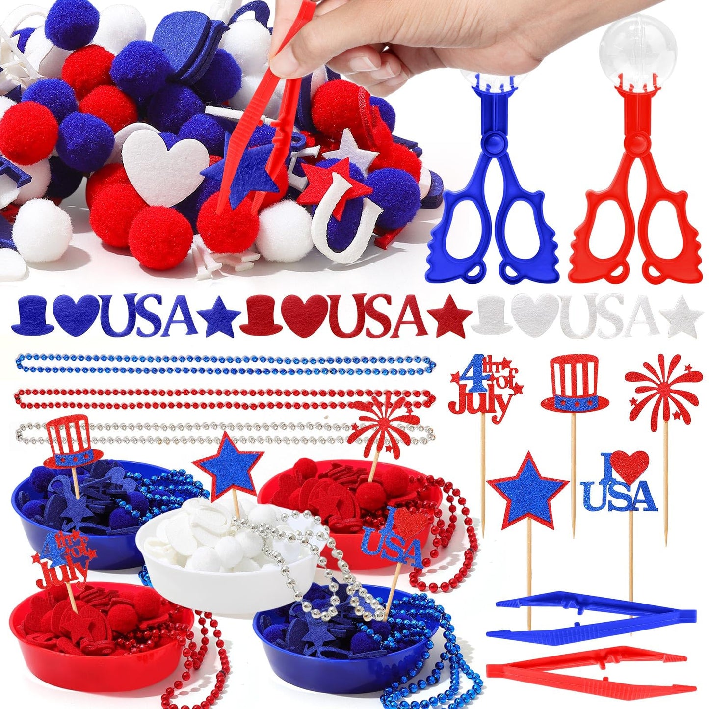 Zhowhoho 154 Pcs Summer Ice Cream Sensory Bin Filler Ice Cream Sensory Bin Items Fine Motor Toys Counting Sorting 100 Pom Pom 6