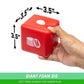 Gosports Left Right Middle Giant Dice Game - 3.5' For Indoor/Outdoor Play - Foam Or Wood Dice