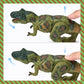 EKU EASYKU Dinosaur Park Gate Play Set - Realistic Tyrannosaurus Toys for Kids 3-7, Includes Dino Nest of Eggs, Plastic