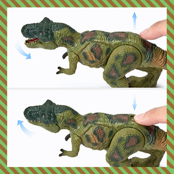 EKU EASYKU Dinosaur Park Gate Play Set - Realistic Tyrannosaurus Toys for Kids 3-7, Includes Dino Nest of Eggs, Plastic