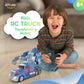 Family Smiles Kids Transforming Robot Rc Truck Toys Boys Ages 8-13 Remote Control Car 2 Batteries