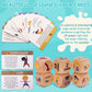 Garybank Kids Yoga Dice - Fun Exercise Game with 12 Yoga Cards & Wooden Box, Ideal for Kids