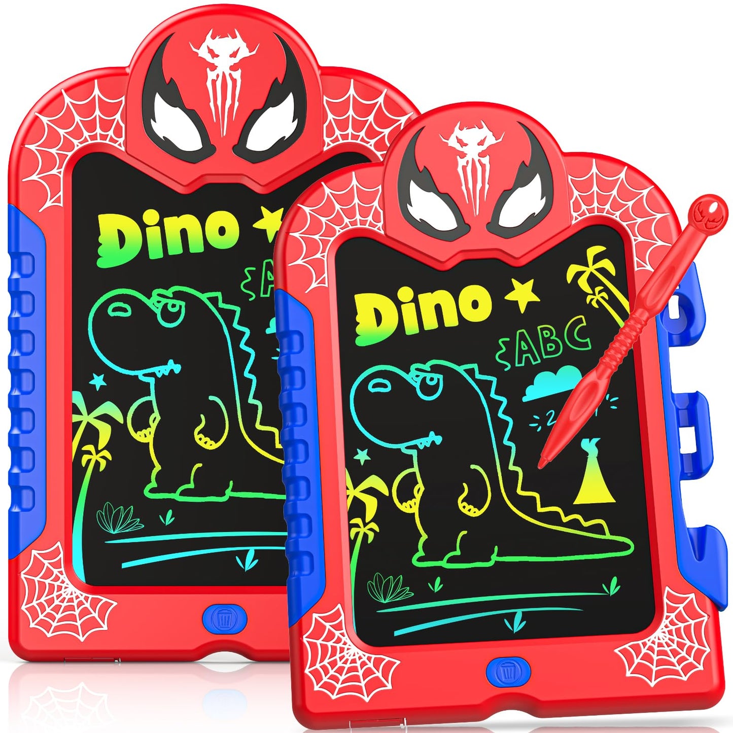 LCD Writing Tablet for Kids: Spidolapse 2 PCS Doodle Board & Drawing Pad Birthday Gift for 3 4 5 6 7 8 Year Old Boys Girls Toddl