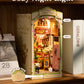 Robotime Diy Book Nook Kits, Miniature House Kit, 3D Wooden Puzzle With Led, Dollhouse Booknook Kit, Creative Bookends Bookshelf