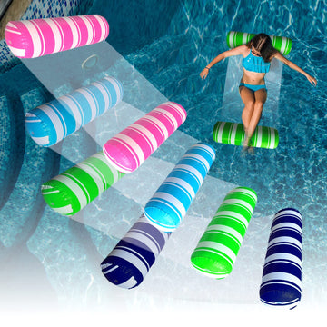 4 Pack Inflatable Pool Floats Adult Size Water Hammock,Pool Rafts Lounge Chairs Floating,4-In-1 Multi-Purpose Pool Floaties Toys,Floats For Swimming Pool,For Adults Vacation Fun And Rest