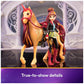 Unicorn Academy, Valentina & Cinder Set With 2 Riding Accessories & Hair Styling Tool, Dolls & Unicorn Toys For Girls Ages 4 And