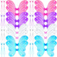 24 Sets Fairy Wings Butterfly Angel Costume Butterfly Wings for Girls Colorful Fairy Wands for Kid Dress up Party Halloween Role