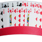 Twin Tier Premier Playing Card Holder (Set Of 2) - Holds Up To 32 Playing Cards Easily - 12 1/2' X 4 1/2' X 2 1/4' - Stack For Storage - Made In The Usa (Red)
