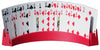 Twin Tier Premier Playing Card Holder (Set Of 2) - Holds Up To 32 Playing Cards Easily - 12 1/2' X 4 1/2' X 2 1/4' - Stack For Storage - Made In The Usa (Red)