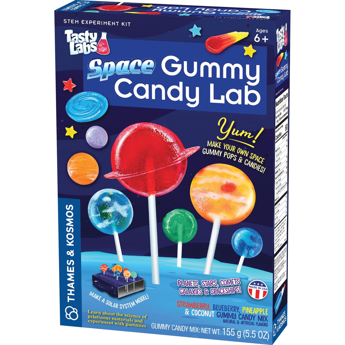 Thames & Kosmos Space Gummy Candy Lab | Tasty Labs STEM Experiment Kit, Make SpaceThemed Gummy Pops & Candies, Explore Chemistr