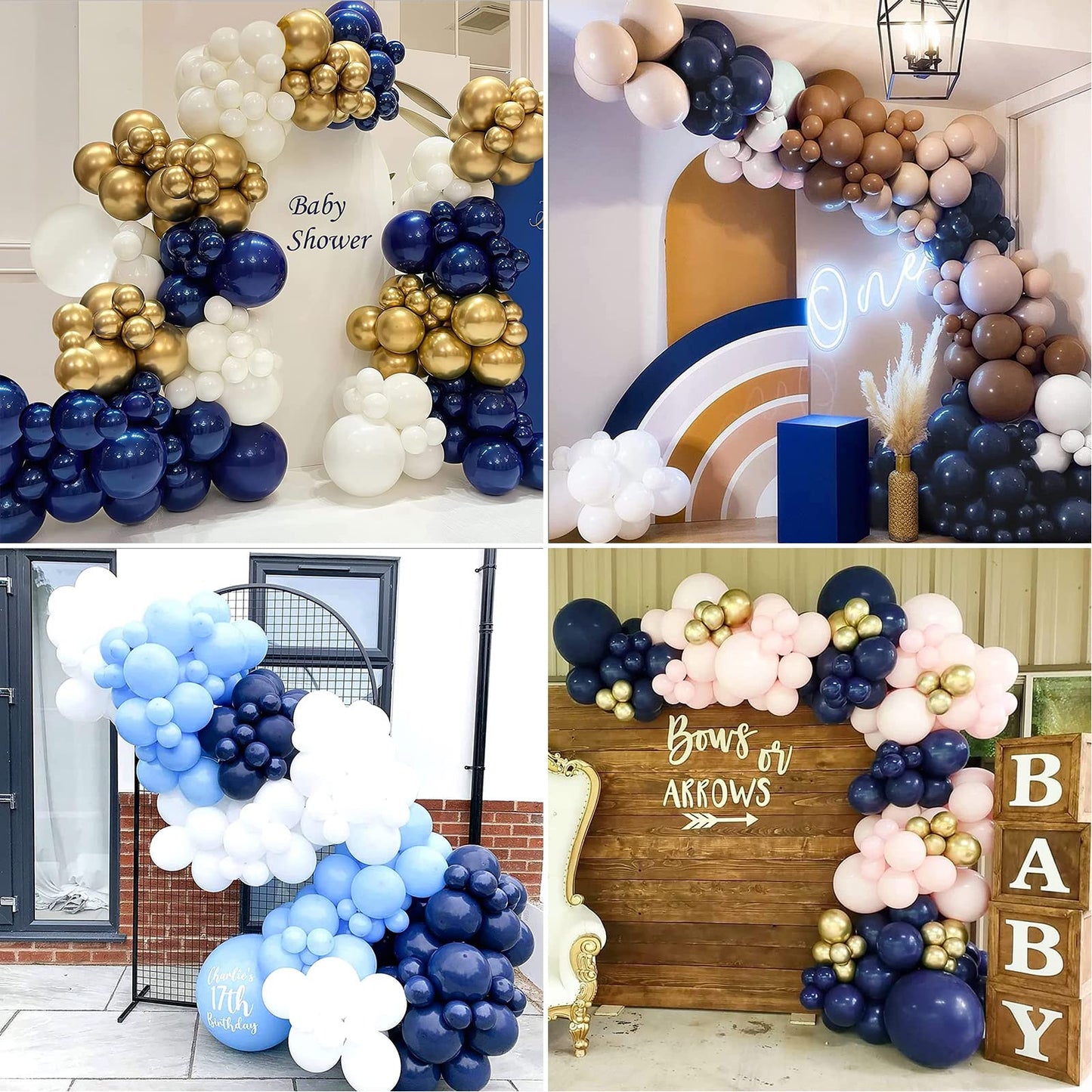 Navy Blue Balloons Latex Balloon 5 10 12 18Inch Different Sizes 103Pcs Matte Night Blue Dark Blue Balloon Kit For Kids Birthday Party Decoration Under Sea Baby Shower Wedding Jungle Safari