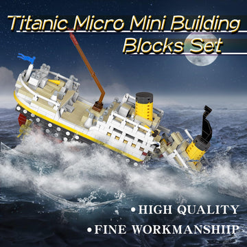 Micro Mini Blocks Titanic Model Building Set 2308Pcs, No Compatible With Lego Titanic, 3D Titanic Model Building Set Blocks, Min