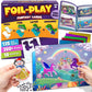 Stargo Foil Creative Art Kit for Kids - Fun Craft Set with 3D Stickers, Small, Multicolor, Model CB-1032-FL, Ages 4-9