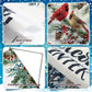 Tegeme Winter Hanging Banner Cardinal Flag Decoration, 12x20 Inch, Colorful Pine Tree Design, Holiday Ornaments
