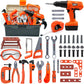HYRENEE Kids Tool Set - 48 Piece Toddler Tool Set with Electronic Toy Drill& Tool Box,Pretend Play Kids Toys,Construction Kits T