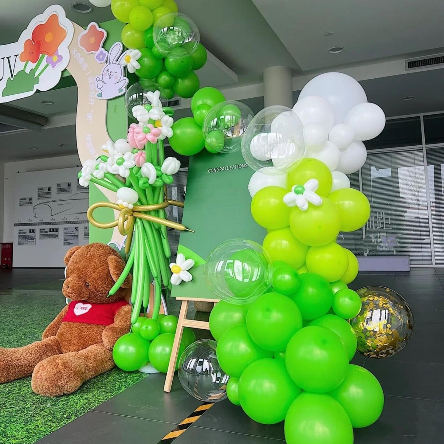412Pcs Lime Green Balloon Garland Arch Kit 18 12 10 5 Inch Different Sizes Matte Latex Balloons For Baby Shower Light Green Them
