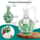 164 Pcs Vase Puzzle  mature-themed 3D Plastic Jigsaw Vase Puzzle  Gift for mature-themeds  for Home Decoration and Flower Arrangement (Green Leaf)