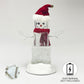 MOMENTS IN TIME 11.3H Acrylic Ice Cube Snowman - LED Lights, Water Spinning Glitter, Battery Operated