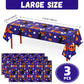Tegeme Bulk Halloween Tablecloth for Kids Party 108 x 54 Inch Disposable Plastic Rectangular Table Covers with Cute Cat Pumpkin