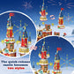 CUBIMANA 2025 Christmas Castle Roller Coaster Building Set with Lights - 1232PCS Christmas Village Rollercoaster Building Blocks Toy House Xmas Train Tree Santa Claus Gifts for mature-themeds Kids Boys Girls