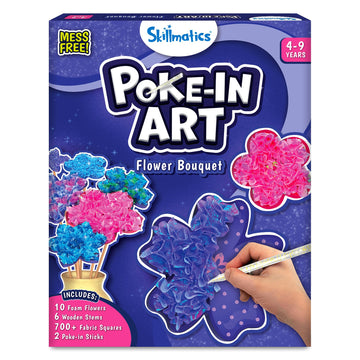Skillmatics Poke-In Art - Flower Bouquet, Easter Basket Stuffers, Mess-Free Fun For Kids, Diy Craft Kits, Creative Activity, Gifts For Girls & Boys Ages 4, 5, 6, 7, 8, 9
