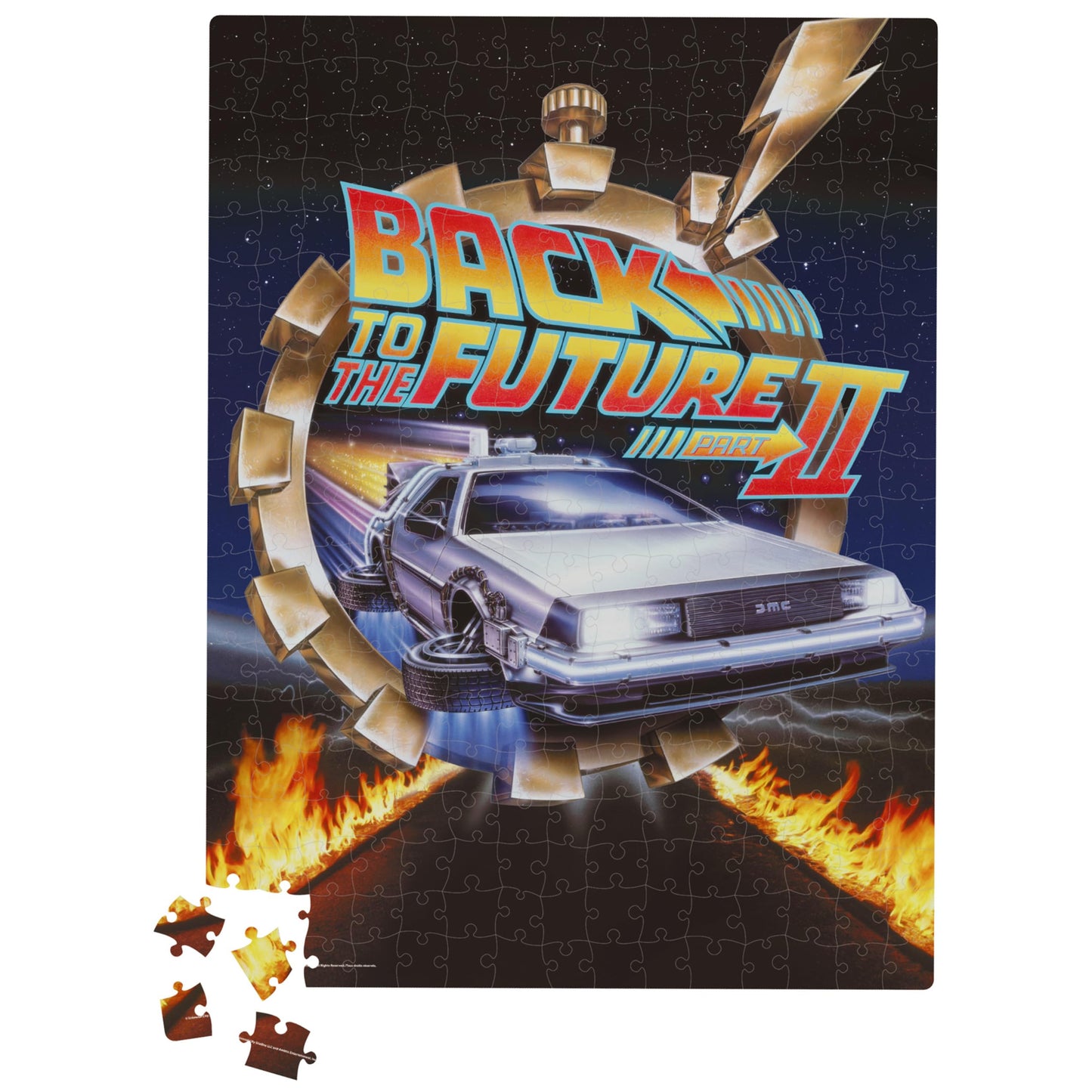 Back To The Future 2 Movie, 500-Piece Jigsaw Puzzle In Plastic Retro Blockbuster Vhs Video Case, For Adults And Kids Ages 8 And