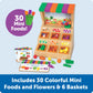 Learning Resources Mini Farmstand Sorting Set, 63 Plastic Pieces, Play Food for Kids, Sorting Toys for Toddlers, Ages 3+