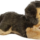 Aurora Adorable Flopsie Yorky Stuffed Animal - Playful Ease - Timeless Companions - Gray 12 Inches