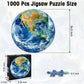 Round Earth Puzzles for mature-themeds 1000 Pieces  NASA Blue Marble View Circle Jigsaw Puzzle with Letters on Back  Challenging Nature Puzzle  enhanced Family Game Decor & Gift