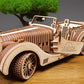 UGEARS VM-01 Roadster Vehicle - 3D Wooden car DYI - Fun Projects for mature-themeds- 3D Mechanical Working Model Idea - Plywood Material with Transmission Integrated - Great Gift for Car Lovers