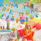 Sunbeauty Tea Happy Birthday Banner Floral Garland Birthday Banner For Alice In Wonderland Tea Party Decorations Photo Booth Bac