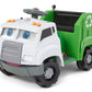 Kid Trax Real Rigs Toddler Recycling Truck Interactive Ride On Toy, Kids Ages 1.5-4 Years, 6 Volt Battery And Charger, Sound Effects, 9 Recycling Accessories Included,Green
